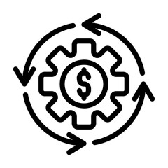 cashflow Line Icon