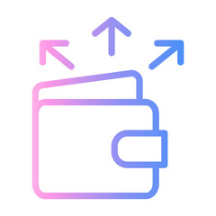 expense Line Gradient Icon