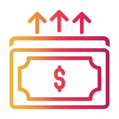inflation Line Gradient Icon