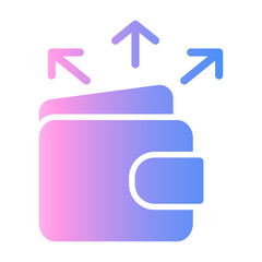 Fototapeta premium expense Gradient icon