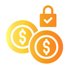 fixed asset Gradient icon