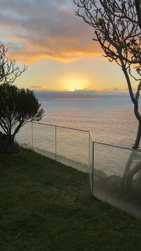 sunset on the beach