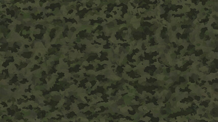 Dark Green Military Camouflage Texture