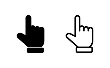 Hand cursor icon vector illustration. cursor sign and symbol. hand cursor icon clik