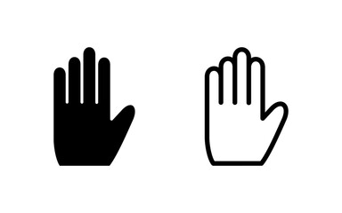 Hand icon vector illustration. hand sign and symbol. hand gesture