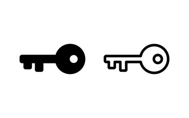 Key icon vector illustration. Key sign and symbol.