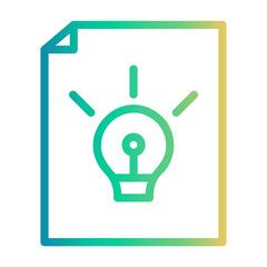 idea Line Gradient Icon