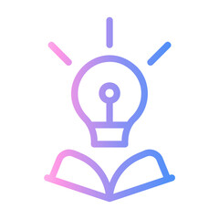 knowledge Line Gradient Icon