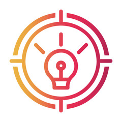 target idea Line Gradient Icon