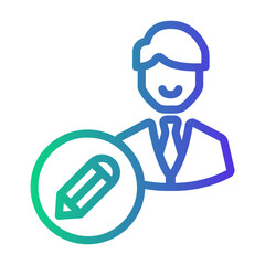 user creative Line Gradient Icon