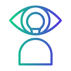 vision Line Gradient Icon © Darwin Mulya