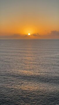 sunset over the sea