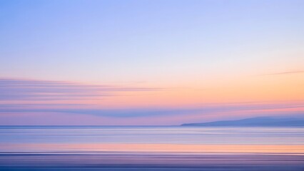 Soft Pastel Sky with Water - Peaceful Sunset View