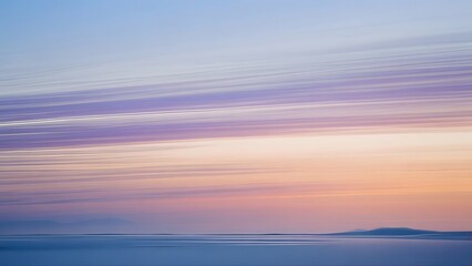 Dreamy Sunrise Gradient - Calm Ocean Landscape