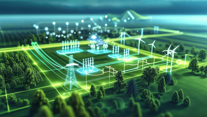Digital Twin Of Energy Grid Enhancing Efficiency Through Power Demand Prediction, Outage Detection, And Integration Of Renewable Energy Sources.