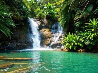 Jamaica's Dunns River Waterfalls, Natural Beauty