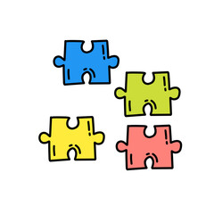colorful puzzle pieces