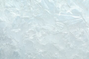 Texture of clear ice as background, closeup