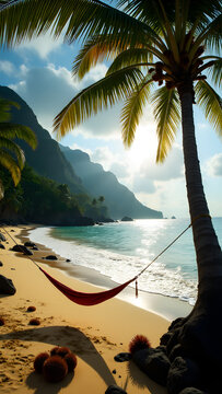 Tayrona&rsquo;s pristine dawn: empty beaches, coral reefs, and jungle cliffs. Colombia&rsquo;s Caribbean gem in isolation.