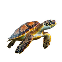 Fototapeta premium Big Turtle on Transparent Background