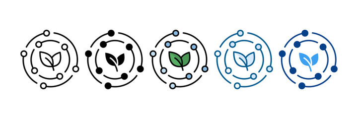 Antioxidant Icon Set Multiple Style Collection