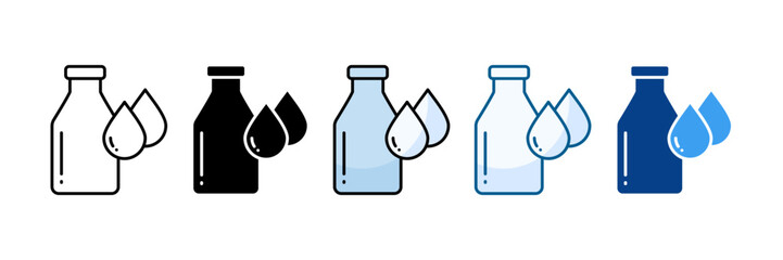Hydration Icon Set Multiple Style Collection