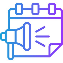 Promotion line gradient icon