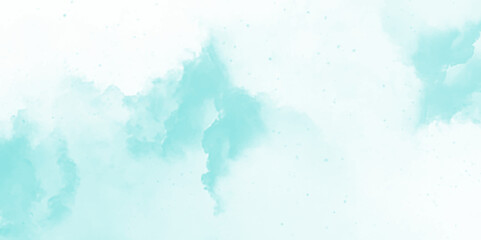 Abstract light blue watercolor cloudiness, mist, or smog background. light blue sky with white background and blurred pattern. Vivid textured aquarelle painted art design background.	
	
