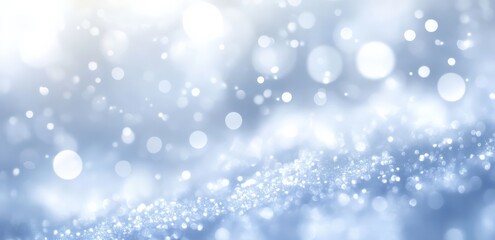 Fototapeta premium Abstract Light Blue Bokeh Background