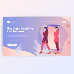 Business Headline Landing Page Design