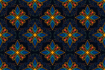 Floral Decorative Seamless Pattern