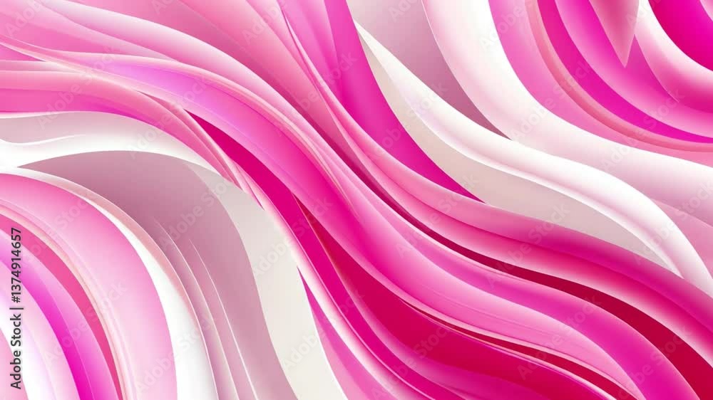 Poster dynamic abstract background smooth pink curves and flowing lines create vibrant energy and elegance 