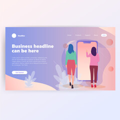 Business headline placeholder for website