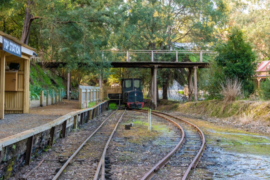 old train in the countryside