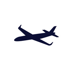 Prompt A minimalist airplane silhouette designed to seamlessly integrate into a logo Clean simple lines with a modern and elegant look The shape should be well