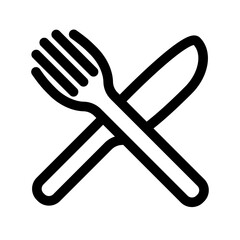 Fork icon design template SVG