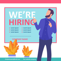 Obraz premium Hiring Announcement (80)