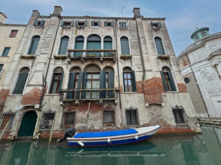 Buildings and canals of Venice.