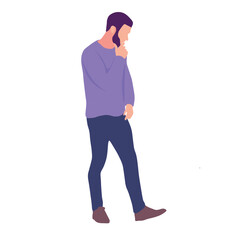 Man in Thoughtful Pose