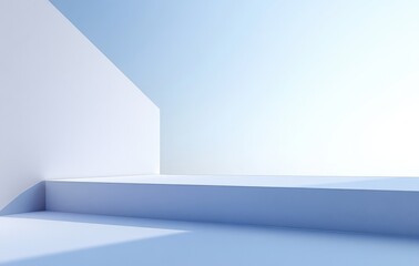 Fototapeta premium Abstract Minimalist Platform Display