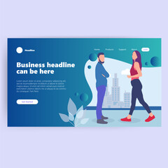 Modern Business Headline Banner