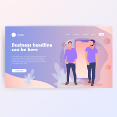 Modern business headline design