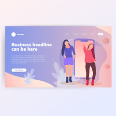 Modern Business Headline Webpage Design (2)