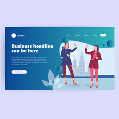 Modern Business Headline Website