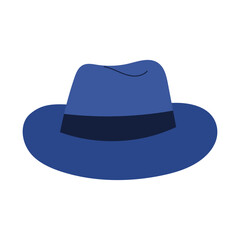 Blue fedora hat