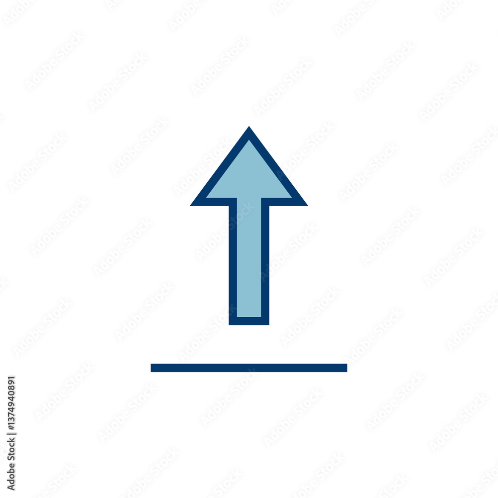 Poster upload icon vector isolated on white background. upload sign icon. upload button. load symbol.