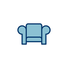 Sofa icon vector isolated on white background. sofa icon illustration. furniture
