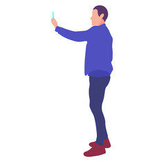Person taking a selfie with a phone
