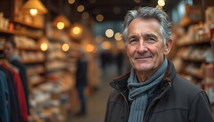 Fototapeta premium portrait of a man in shop