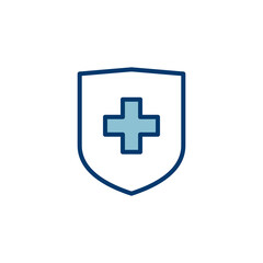 Obraz premium Health insurance icon vector isolated on white background. Insurance health document icon